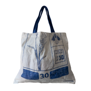 שקית נשיאה רב פעמית בצבעים של כחול לבן שטיבל 30 ק"ג